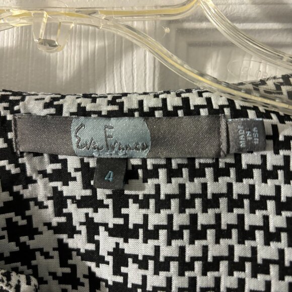 Eva Franco Anthropologie "Veronica Car Coat" Houndstooth and Floral Brocade - 4 - Picture 3 of 4